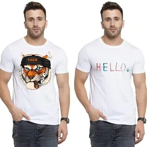 SST - Where Fashion Begins | DP-4034 | Polyester Graphic Print T-Shirt | for Men & Boy | Pack of 2
