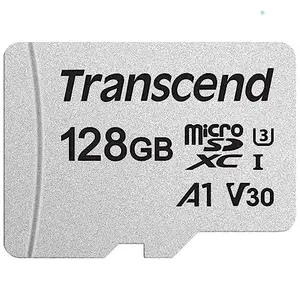Transcend USD300S A1 128GB UHS-I U3 with V30 Micro SD Memory Card up to 100/40 MB/s with Adapter (TS128GUSD300S-A) price in India.