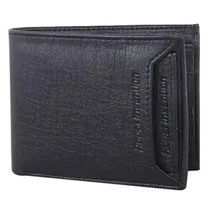 ROYAL INVENTION Black Artificial Leather Men's Wallet