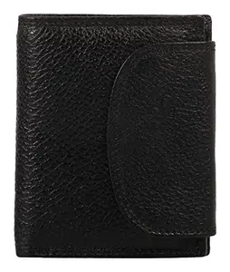 WILD LION Black Bi-Fold Mens Wallet (AS19)