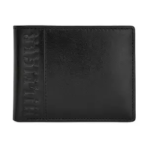 Tommy Hilfiger Caldwell Men Leather Global Coin Wallet - Black, No. of Card Slot - 4