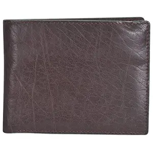 Leatherman Fashion LMN Genuine Brown Tarquise Leather Unisex Wallet (7 Card Slots)