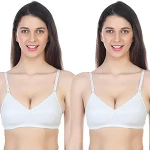 Star Print Padded Wirefree T-Shirt Bra Combo for Women - (Pack of 3) Multicolour