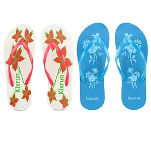 KIXRUN Women's Hawai Comfortable Flip Flops for Home Daily Use (SH-19)