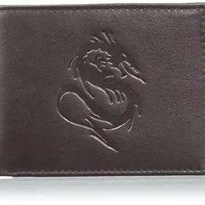 Justrack Men Dark Brown Color Genuine Leather Wallet (LWM00214-JT_6)