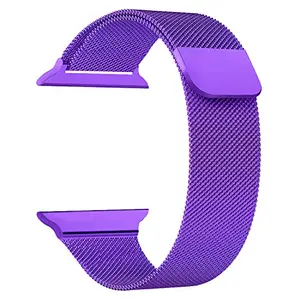 ACM Watch Strap Slide 42MM 44MM 45MM 46MM 49MM Magnetic Compatible With Maxima Max Pro Coral Plus Smartwatch Luxury Metal Chain Band Purple