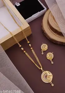 Forming pendal and earring for woman and girl| design - 2855 stylish and beautiful design Jewellery Sets