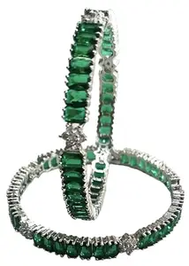 zebrata Imitation Jewellry Bangales (Green)