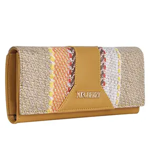 Nicoberry Ladies Wallet purs Clutches Handbag (Yellow)