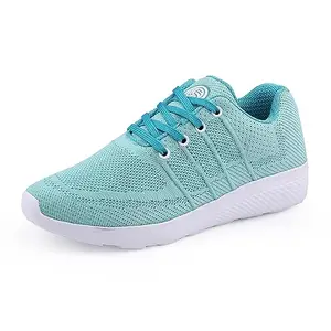 Bacca Bucci® Women Everyday Running/Walking/Training Shoe with High Abrasion Rubber Outsole with Molded EVA Sockliner | Model Name: Detroit Sea Green UK 6
