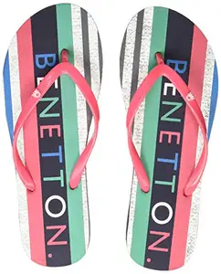 United Colors of Benetton Women Pink Flip-Flops-3 UK (36 EU) (19A8CFFPL403I)