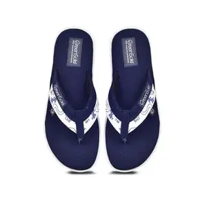 GreenSole Men's Slip-On Slippers | Breathable Cotton Upper | Cushioned EVA Insole | Lightweight TPU Sole for Everyday Comfort | Sky Blue (Size : 42)