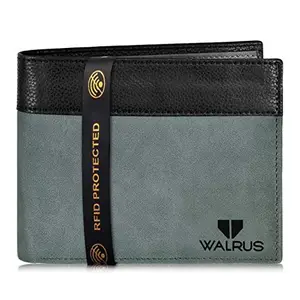 Walrus Zeus Grey Nature Friendly Vegan Leather Men Wallet