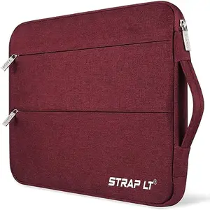 StrapLt Laptop Sleeve Case 15.6-16 Inch Waterproof Tablet Handle Bag Laptop Bag for Men & Women- Red