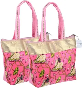 REEDOM FASHION Polyester Handbag for Women (Pink) (RF1663)-BZ
