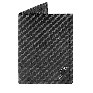 Supervek Carbon Fiber Front Pocket Minimalist Paper Wallet for Men | Men's Black Mighty Wallet, Mens Credit Card Holder, Gifts for Him Husband Boyfriend (not Real Carbon Fiber Wallet)