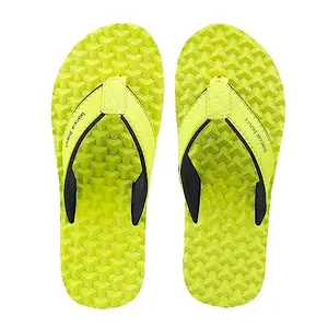 Bacca Bucci ISLAND Cloud Slippers/Flip-Flop for Men | Non-Slip With Rubber Outsole and Vibrant Colors - Lemon Yellow