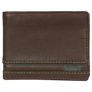 Leatherman Fashion LMN Genuine Leather Men's Brown Wallet 6 Card Slots
