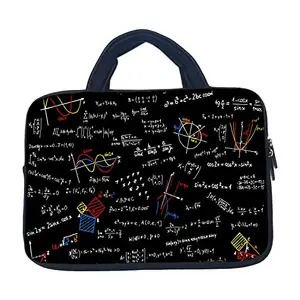TheSkinMantra OMG Maths ! Chain Laptop Sleeve Bag with Handle Compatible for Screen Size 15.6 inches Laptop/Notebook 15.6 / Chrombook 15.6