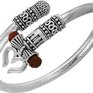 Balaji traders Brass Silver Kada for men
