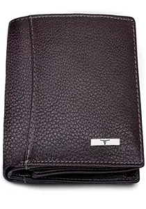 URBAN FOREST Men's Leather Wallet (UBF130DBR1018, Dark Brown)