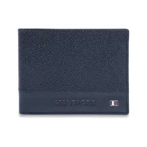Tommy Hilfiger Men's Leather Wallet Alsek - Black | Multicard Wallet with RFID Protection | Card Slots | Coin Pocket | Bi-Fold Purse for Men | Ideal for Gifting