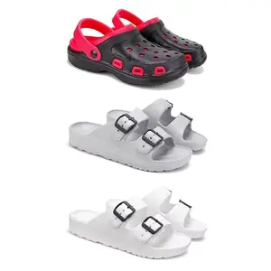 DRACKFOOT-Lightweight Classic Clogs || Sandals with Slider Adjustable Back Strap for Men-COMBO(4)-3017-3114-3113-7