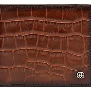 Eske Paris IDEN Leather Men's Wallet with 12 Card Slots, Stylish Men's Leather Wallet (Tan)