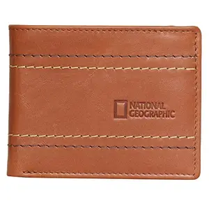 National Geographic Planet Goat Leather Mens Wallet Tan (NW0252)