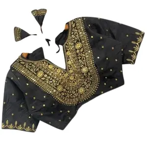 Luxury Festive Blouse for Traditional Outfits Design No blouse33_36 Green