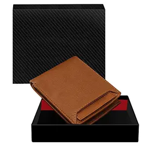 DUQUE Men's EleganceGent Made from Genuine Leather Luxury, Style, and Functionality Combined Wallet (JAC-WL03-Gold)