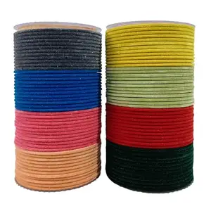 The Golden Cascade Women's Bangles Set for Wedding Velvet Plain and Dotted Design Chudiyan for Ladies (MULTI VELVET, 2.8)