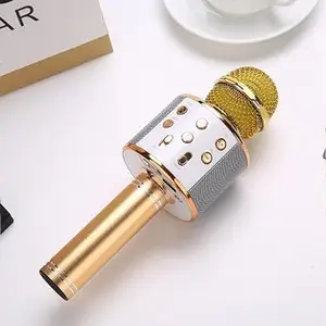 Xstep Toy MIc for Gifts,Karaoke Microphone for Kid Toys Age 4-12, Diwali/Birthday/Kids Gifts for 5 6 7 8 9 10 Year Old Teens Girl Boys (Color depens on Stock) (Gold)