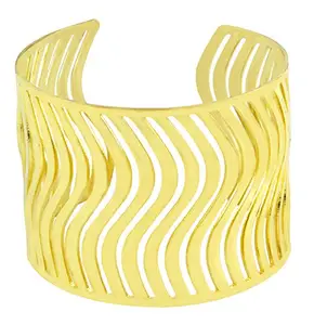ZIVOM® Waves Cuff Party Statement Mesh Gold Cuff Kada Bangle Bracelet Women