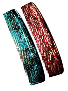 Kanta Stores Jessore J4 Grooming Dressing Comb for Women & Men(Set of 2) Multicolor