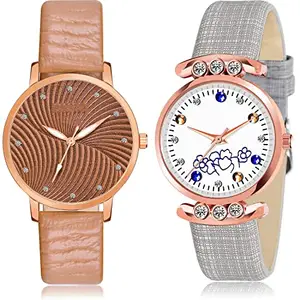 NEUTRON Diwali Analog Brown and White Color Dial Women Watch - GM383-GW3 (Pack of 2)