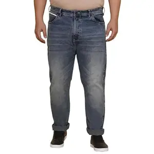 JOHN PRIDE Plus Size Men Blue Clean Look Jeans EJPJ25132_46