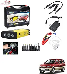 AUTOADDICT Auto Addict Car Jump Starter Kit Portable Multi-Function 50800MAH Car Jumper Booster,Mobile Phone,Laptop Charger with Hammer and seat Belt Cutter for Chevrolet Tavera