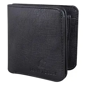 pocket bazar Men Casual Artificial Leather Wallet (Black)