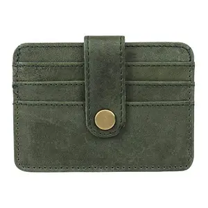 Joie DE Vivre Genuine Leather RFID Blocking Card Slot Wallet. for Men & Women(Grey)