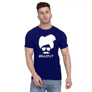 ALLEN BLACK Men's Round Neck T-Shirt,Men's T-Shirt ounge Wear (GRR_ T-Shirt_ XL_2588_BZR) Navy