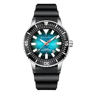 Giordano Analog Wrist Watch for Men Stylish Silicon Strap with Water Resistant 3 Hand Mechanism for Men and Boys to Compliment Your Look/Ideal Gift for Male - GZ-50103