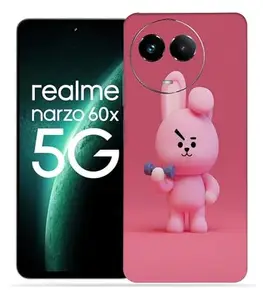 OggyBaba Pinku Narzo 60x Mobile Back Skin Rear Screen Guard Protector Film Wrap (Coverage - Back+Camera+Sides)