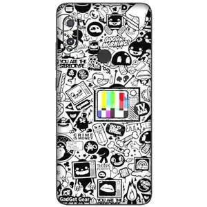 GADGET GEAR Gadget Gear Vinyl Skin Back Sticker Customised TV Doodle (6) Mobile Skin (Not a Cover) Compatible with Xiaomi Redmi Note 5 Pro (Only Back Panel Coverage)