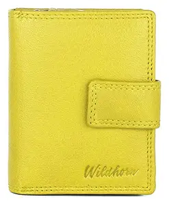 WILDHORN Leather Wallet for Women (Lime)