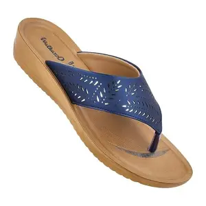 WALKAROO Sandals For Womens|Light Weight and Comfortable|Stylish and Soft Cushion|WL7165 - Teal Blue
