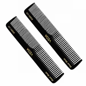 Vega Graduated Dressing Hair Comb, (India's No.1* Hair Comb Brand) For Men and WomenBlack, Pack of 2,(VC2HMBC-121)