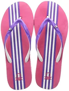 United Colors of Benetton Women Pink Flip-Flops-3 UK (36 EU) (20P8CFFPL555I)