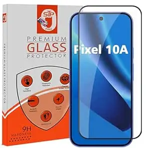 STP FEEL Premium Tempered Glass Screen Protector Guard Compatible For Google Pixel 10A 5G (6.3 Inch, Pack of 1) | Edge to Edge Coverage With Easy to installation kit for Smartphone