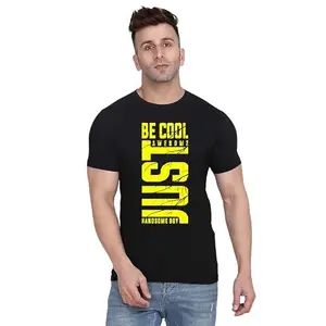 Men's Round Neck T-Shirt | Comfortable & Stylish Men's T-Shirt Idea for Gym, Sports, Casual Outings, or Lounge Wear - Medium|3640 Navy